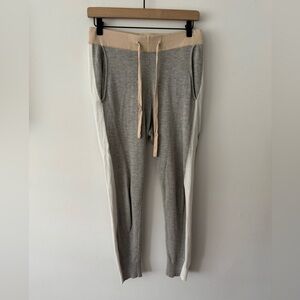 Monrow Two-Tone Knit Lounge Pants XS